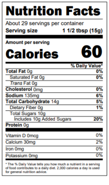 Nutrition Facts