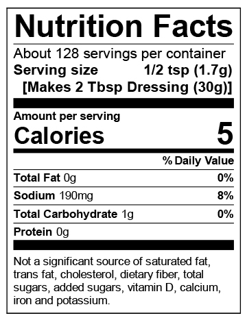Nutrition Facts